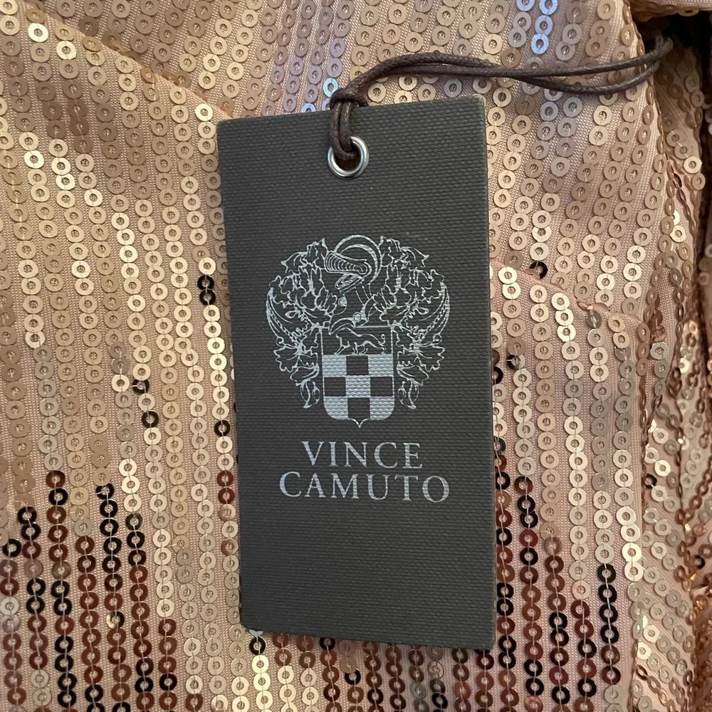 NWT Blush Pink Vince Camuto Sequin Dress Holiday Party Formal New Years Eve - Picture 14 of 14